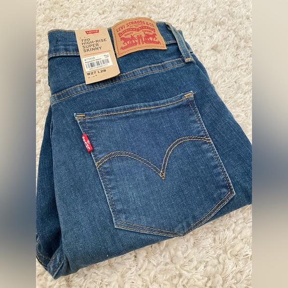 Levi’s 720 High-Rise Super Skinny Jeans NWT - Picture 6 of 7
